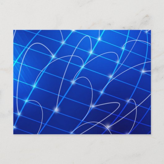 Blauwe en Witte Verbindingen van het Netwerk Briefkaart (Voorkant)