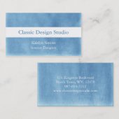 Blauwe en witte Visitekaartjes (Voorkant / Achterkant)