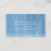 Blauwe en witte Visitekaartjes (Achterkant)