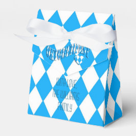 Blauwe en witte vlag Oktoberfest Bedankdoosjes