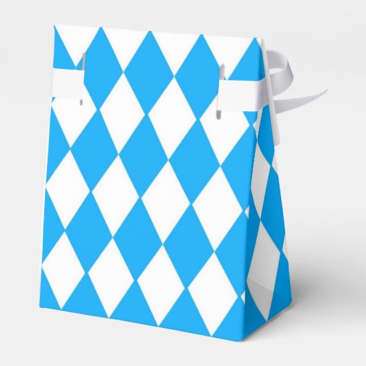 Blauwe en witte vlag Oktoberfest Bedankdoosjes (Achterkant)