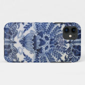 Blauwe en witte vloerbedekking Case-Mate iPhone case (Achterkant (horizontaal))