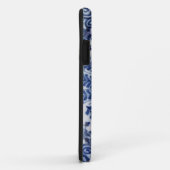 Blauwe en witte vloerbedekking Case-Mate iPhone case (Achterkant/rechts)