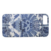 Blauwe en witte vloerbedekking Case-Mate iPhone case (Achterkant (Horizontaal))