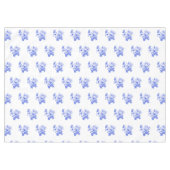 Blauwe en witte vogel en Edelweiss Pattern Tafelkleed (Voorkant (Horizontaal))