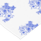 Blauwe en witte vogel en Edelweiss Pattern Tafelkleed (Gekanteld)