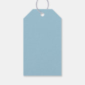 Blauwe en Witte Vogel Takken Cadeaulabel (Achterkant)