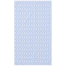 Blauwe en witte volken Kunst Floral Damask Tafelkleed