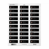 Blauwe en Witte Vuurwerk Etiket (Full Sheet)