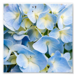 Blauwe en witte waterdamp foto afdruk