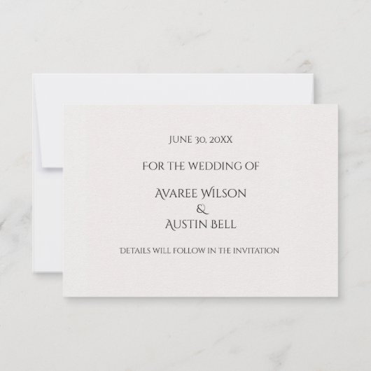 Blauwe en witte Waterverf bloemen Save The Date (Achterkant)