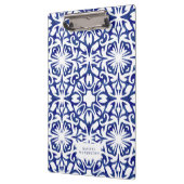 Blauwe en witte Waterverf Spaans Tile Patroon Klembord (Links)