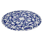 Blauwe en witte Waterverf Spaans Tile Patroon Snijplank (Hoek)