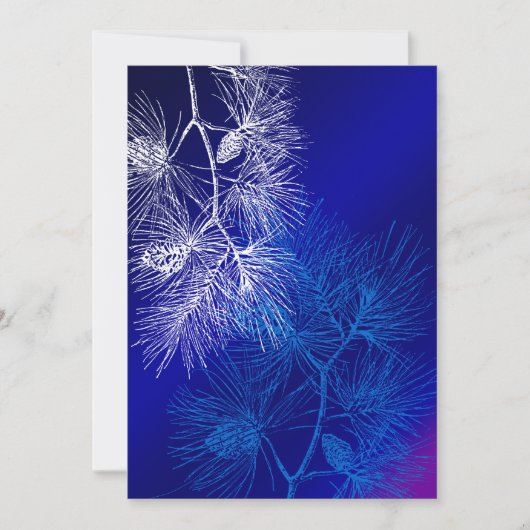 Blauwe en witte winterpijn (Voorkant)