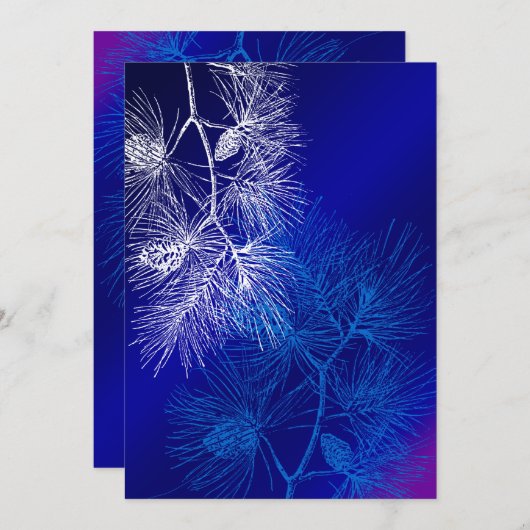 Blauwe en witte winterpijn (Voorkant / Achterkant)