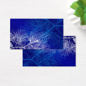 Blauwe en witte winterpijn visitekaartje (Bureau)