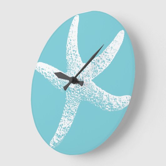 Blauwe en witte zeekust grote klok (Hoek)