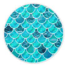 Blauwe en witte zeemeervis