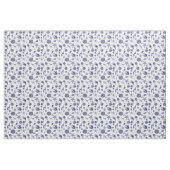 Blauwe en witte zeeschelpen stof (Yard (91,4 cm))