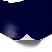 Blauwe en Witte Zeeschildpad Perfect Poster (Hoek)