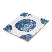 blauwe en witte zeeslag tegeltje (Zijkant)