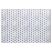 Blauwe en witte zeester stof (Yard (91,4 cm))