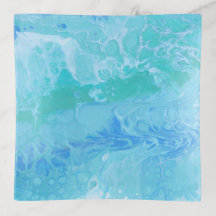 Blauwe en Zee groene doorstroomkunst