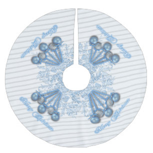 Blauwe en zilveren kerstboomrokken kerstboom rok