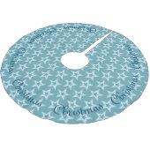 Blauwe en zilveren kerststerren kerstboom rok (Gekanteld)