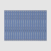 Blauwe en zilveren strepen tissuepapier (Voorkant)