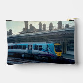 Blauwe en zilveren trein etui (Achterkant)