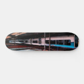 Blauwe en zilveren trein persoonlijk skateboard (Horizontaal)