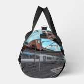 Blauwe en zilveren trein plunjezak (Rechts)