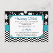 Blauwe en zwarte bruiloft — Details kaart (Voorkant)