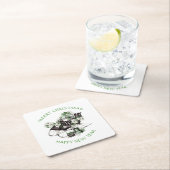 Blauwe en zwarte buffelbalkafdekking kartonnen onderzetters (Insitu)