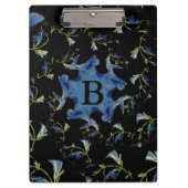 Blauwe en zwarte-grijze deelkunst klembord (Voorkant)