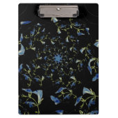 Blauwe en zwarte-grijze deelkunst klembord (Voorkant)