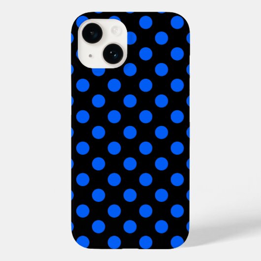 Blauwe en zwarte haarpunten Case-Mate iPhone case (Achterkant)