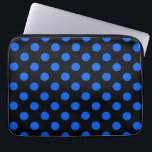 Blauwe en zwarte haarpunten laptop sleeve<br><div class="desc">Blauwe en zwarte haarpunten</div>