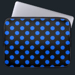 Blauwe en zwarte haarpunten laptop sleeve<br><div class="desc">Blauwe en zwarte haarpunten</div>