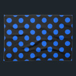 Blauwe en zwarte haarpunten theedoek<br><div class="desc">Blauwe en zwarte haarpunten</div>