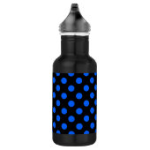 Blauwe en zwarte haarpunten waterfles (Rechts)