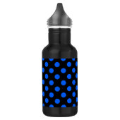 Blauwe en zwarte haarpunten waterfles (Links)