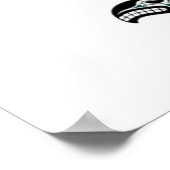 Blauwe en zwarte Haida Spirit Killer Whale Poster (Hoek)