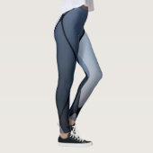 Blauwe en zwarte Harlequin Leggins Leggings (Rechts)