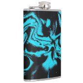 Blauwe en zwarte kolf - "Wanneer 2 blauwvaten zwar Heupfles (Rechts)