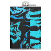 Blauwe en zwarte kolf - "Wanneer 2 blauwvaten zwar Heupfles (Achterkant)