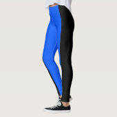 Blauwe en zwarte Leggings (Links)