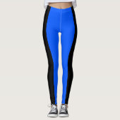 Blauwe en zwarte Leggings (Voorkant)