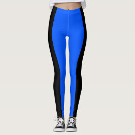 Blauwe en zwarte Leggings